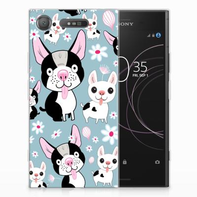Sony Xperia XZ1 TPU Hoesje Hondjes Sony Xperia XZ1 TPU Hoesje Hondjes