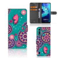 Motorola G8 Power Lite Hoesje Cirkels en Vlinders
