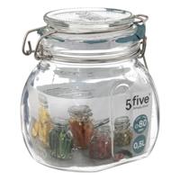 Weckpot/inmaakpot Jarro - 500 ml - glas - beugelsluiting - D11 x H14 cm - thumbnail