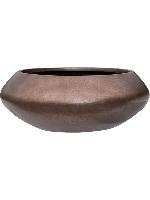 Baq Metallic Silver leaf Bowl Ufo Matt Coffee, 40x15cm