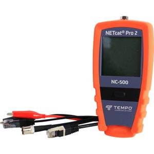 Tempo NC-500 NETcat® Pro2 UTP/STP-kabeltester Zwart