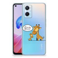 OPPO A96 | OPPO A76 Telefoonhoesje met Naam Giraffe