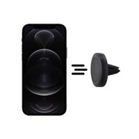 Shop4 - iPhone 12 Pro Autohouder Magnetische Ventilatierooster Houder Zwart