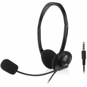 ACT AC9330 hoofdtelefoon/headset Hoofdband Kantoor/callcenter Zwart