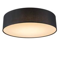 QAZQA Plafondlamp zwart 40 cm incl. LED - Drum LED - thumbnail