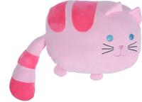 Tender Toys knuffel 36 cm poes roze