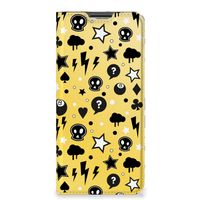 Mobiel BookCase OPPO A54s | A16 | A16s Punk Geel - thumbnail