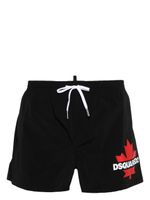 DSQUARED2 short de bain à taille ajustable - Noir - thumbnail