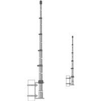 Albrecht 6348 Antenne CB GPA 27, 550 cm vermogen 1000 W voor gebouwen, wit