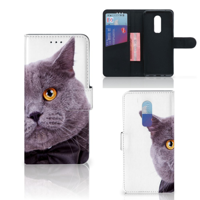 OnePlus 6 Telefoonhoesje met Pasjes Kat