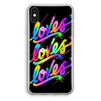 Loves: iPhone X Transparant Hoesje