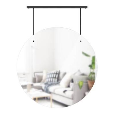 Umbra Exhibit Spiegel - H 77 x Ø 61 cm - Zwart