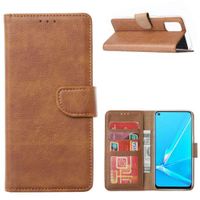 OPPO A72 | A52 I A92 Walletcase Hoesje Bruin met Standaard