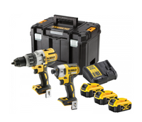 DeWalt DCK276P3T | Combiset | XRP Schroef/klopboormachine DCD996 + slagschroevendraaier DCF887 | 18V XR | Brushless | 3x5.0Ah | in TSTAK - - thumbnail