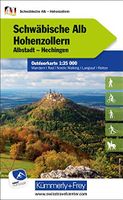 Wandelkaart 41 Outdoorkarte Schwäbische Alb West - Hohenzollern | Kümm - thumbnail