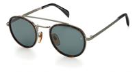 David Beckham zonnebril 7036/S cat. 3 rond staal zilver/groen