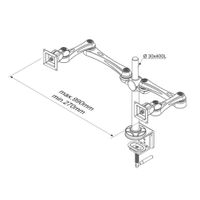 NeoMounts Monitor Bureausteun FPMA-D930D - thumbnail