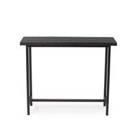 Warm Nordic Herringbone Console Table zwart