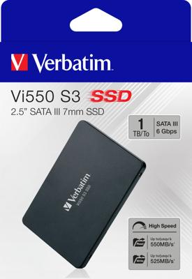 Verbatim Vi550 S3, 1 TB SSD 49353, SATA/600, 3D NAND Verbatim Vi550 S3, 1 TB SSD 49353, SATA/600, 3D NAND