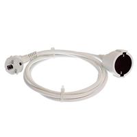 as - Schwabe 50511 PVC Schuko Verlengkabel met EU-Stopcontact en Stekker, IP20, 230 V/16 A, 5 m Kabellengte, Wit