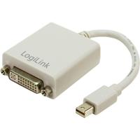 LogiLink CV0037 DisplayPort / DVI Adapter [1x Mini-DisplayPort stekker - 1x DVI-bus 24+5-polig] Wit 0.09 m - thumbnail