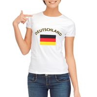 Duitse vlag t-shirt voor dames XL  - - thumbnail