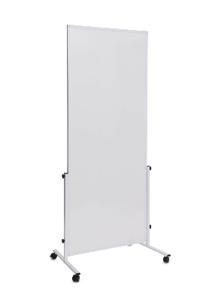 Maul Mobiel whiteboard MAULsolid easy2move (b x h) 750 mm x 1800 mm Wit Kunststof coating Aan beide zijden te gebruiken, Incl. wielen