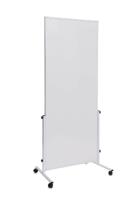 Maul Mobiel whiteboard MAULsolid easy2move (b x h) 750 mm x 1800 mm Wit Kunststof coating Aan beide zijden te gebruiken, Incl. wielen - thumbnail