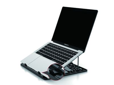 Conceptronic ERGO Laptop Cooling Stand Laptopstandaard Zwart 39,6 cm (15.6")