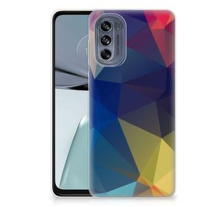 Motorola Moto G62 5G TPU Hoesje Polygon Dark