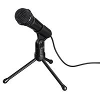 Hama MIC-935 Allround PC-microfoon, zwart, bekabeld, incl. statief, 175165