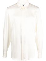 Dolce & Gabbana chemise en soie à manches longues - Blanc