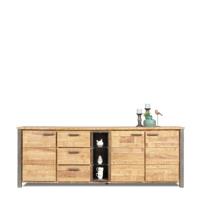 Dressoir (220cm) Steelwood - Seasoned Brown
