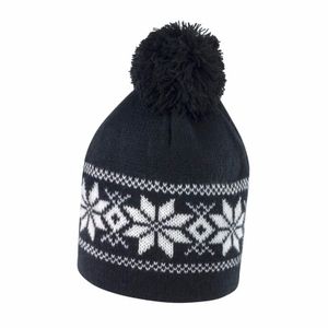 Nordic wintermuts zwart met wit   -