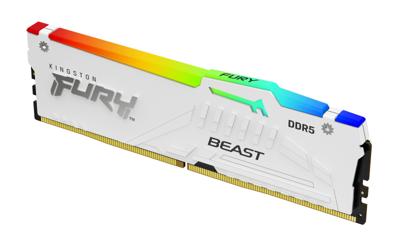 Kingston CL30 FURY Beast RGB EXPO Werkgeheugenset voor PC DDR5 64 GB 2 x 32 GB Non-ECC 288-pins DIMM CL30 KF560C30BWEAK2-64