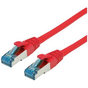 VALUE Patchkabel Kat.6A (Class EA) S/FTP (PiMF), LSOH, rood, 1 m