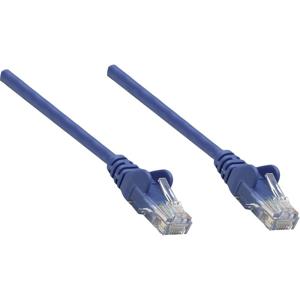 Intellinet 739832 RJ45 Netwerkkabel, patchkabel CAT 6 S/FTP 0.25 m Blauw Folie afscherming, Afscherming gevlochten, Halogeenvrij 1 stuk(s)