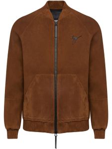 Giuseppe Zanotti veste bomber en daim - Marron