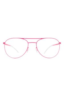 Mykita lunettes de soleil Niken à monture pilote - Rose