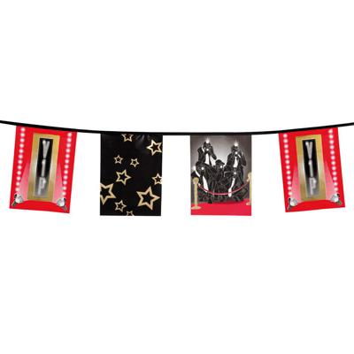 Vlaggenlijn Hollywood VIP vierkant