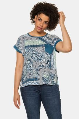 Ulla Popken Shirt, oversized, ronde hals, borstzakje - Grote Maten Ulla Popken Shirt, oversized, ronde hals, borstzakje - Grote Maten