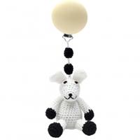 natureZOO kinderwagenhanger konijn 20 cm wit