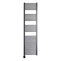 Sanicare elektrische design radiator 45x172 gunmetal met Bluetooth en thermostaat links chroom - thumbnail