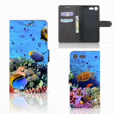 Sony Xperia XZ Premium Telefoonhoesje met Pasjes Vissen