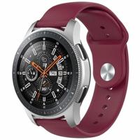 By Qubix - Compatible met Garmin Venu 2 / Garmin Venu 3 - Rubberen sportband - Bordeaux - Compatible Garmin bandje - Bandbreedte: 22mm