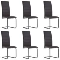 vidaXL Eetkamerstoelen 6 st kunstleer bruin