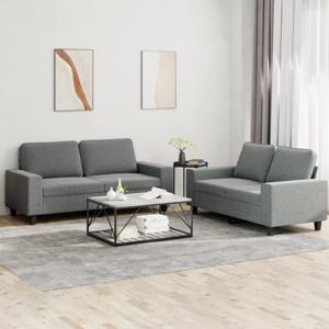 2-delige Loungeset stof donkergrijs SKU: V3201883