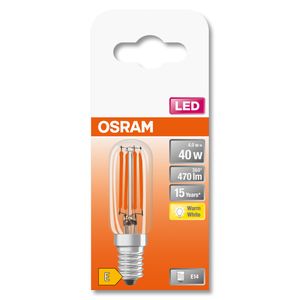 OSRAM 4058075432932 LED-lamp Energielabel E (A - G) E14 Ballon 4.2 W = 40 W Warmwit (Ø x l) 25 mm x 80 mm 1 stuk(s)