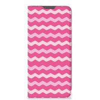 Motorola Moto G22 Hoesje met Magneet Waves Pink