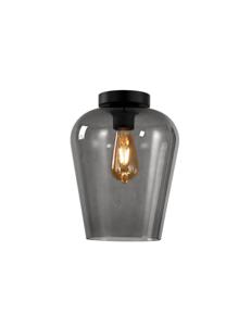 Artdelight Plafondlamp Tombo smoke glas Ø 23cm PL TOMBO-23 GR